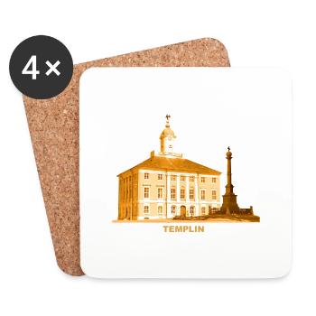 Templin Rathaus Uckermark Brandenburg - Untersetzer (4er-Set) - Weiß - Vorne