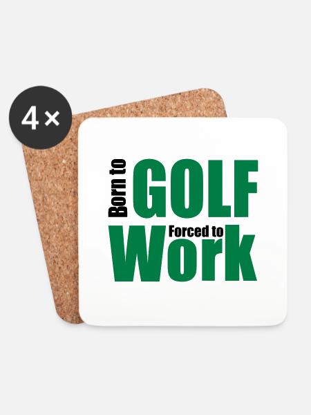 Golf - Untersetzer (4er-Set) - Weiß