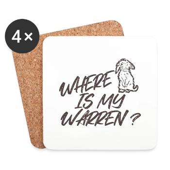 Labyrinth - Funny Proverb - Coasters (set of 4) - white - Front