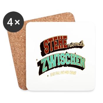 chihuahua geek humor lustiger spruch cool - Untersetzer (4er-Set) - Weiß - Vorne