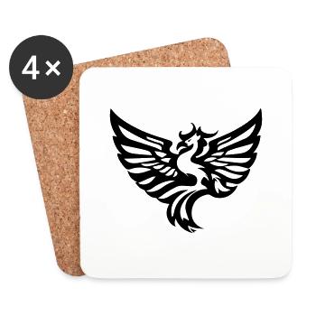 Phoenix 01 - Untersetzer (4er-Set) - Weiß - Vorne