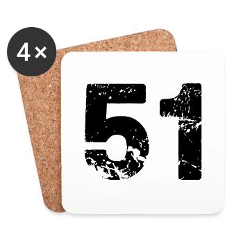 51 - Untersetzer (4er-Set) - Weiß - Vorne