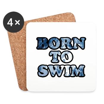 Triathlon Swim Bike Run Marathon - Untersetzer (4er-Set) - Weiß - Vorne