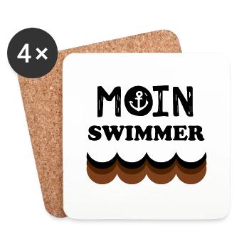Triathlon Swim Bike Run Marathon - Untersetzer (4er-Set) - Weiß - Vorne