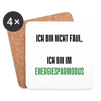 Spruch 2 - Untersetzer (4er-Set) - Weiß - Vorne