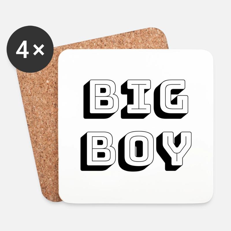Big boy - Coasters (set of 4) - white