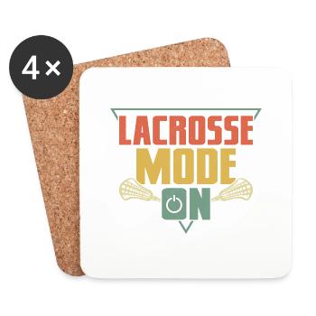 Lacrosse Mode On Player Team - Untersetzer (4er-Set) - Weiß - Vorne