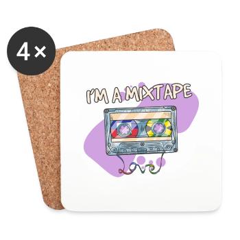 Haiti Haitian Jamaica Combination I Gift - Coasters (set of 4) - white - Front