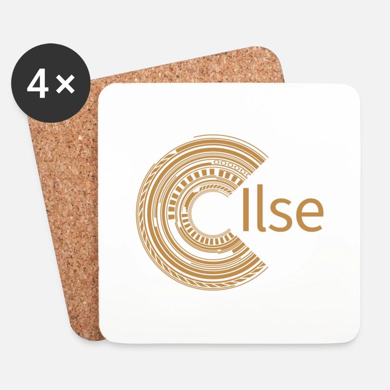 Für Ilse - Untersetzer (4er-Set) - Weiß