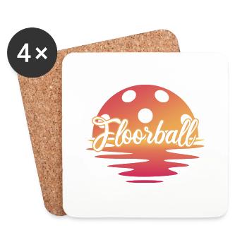 Floorball Floorball FLOORBALL Floorball-LEISURE - Coasters (set of 4) - white - Front
