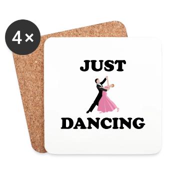 Dancing Dance Music - Coasters (set of 4) - white - Front
