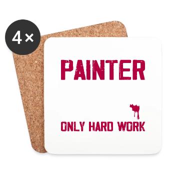 Painter - No Rich Parents Job Profession - Untersetzer (4er-Set) - Weiß - Vorne