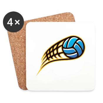Ballsport - Untersetzer (4er-Set) - Weiß - Vorne