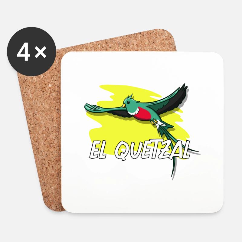 Guatemala Guatemalan Flagge DNA I Geschenk - Untersetzer (4er-Set) - Weiß