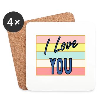 ICH HABE GERADE GEHEIRATET. Junggesellinnenabschied. HEILIGER VALENTINSTAG. PAAR. LIEBE - Untersetzer (4er-Set) - Weiß - Vorne