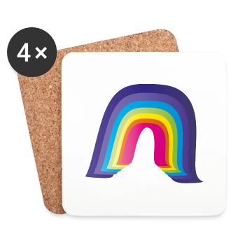 rainbow sweet - Untersetzer (4er-Set) - Weiß - Vorne