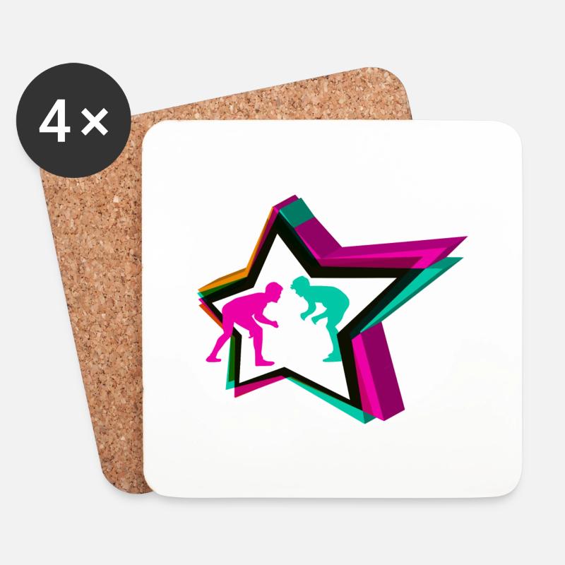 Ringer Star - Untersetzer (4er-Set) - Weiß