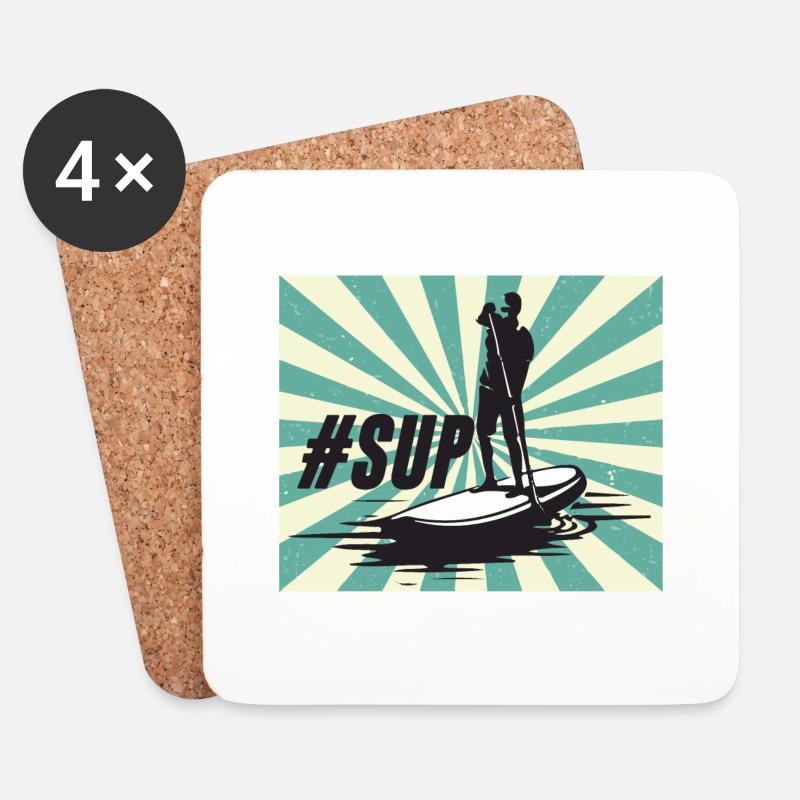 SUP - Untersetzer (4er-Set) - Weiß