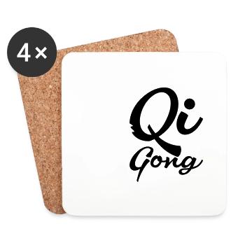 Qigong dragon - Coasters (set of 4) - white - Front