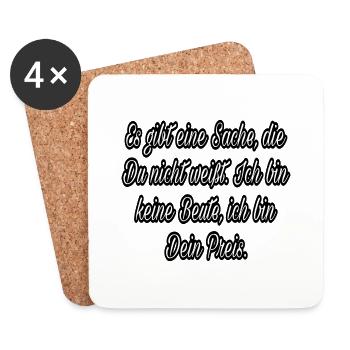 Die Königin der Hölle - Untersetzer (4er-Set) - Weiß - Vorne