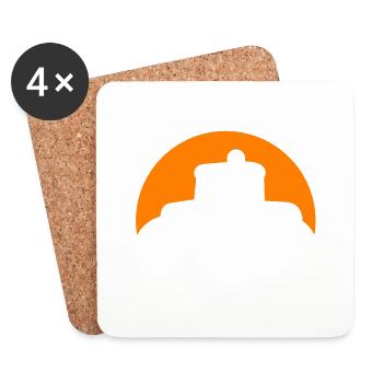 Tractor icon - Coasters (set of 4) - white - Front