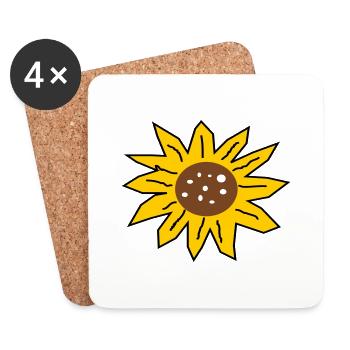 Design für's Land - Untersetzer (4er-Set) - Weiß - Vorne