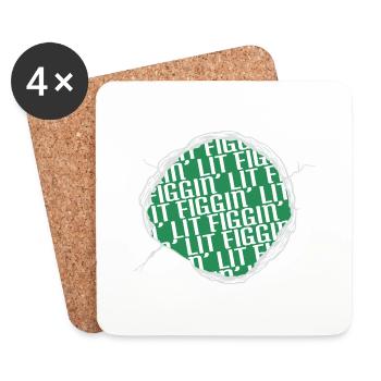 cute funny sayings gift christmas present - Coasters (set of 4) - white - Front