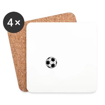 Désolé, je ne peux pas faire de blague sur le joueur de football en disant - Dessous de verre (lot de 4) - blanc - Devant