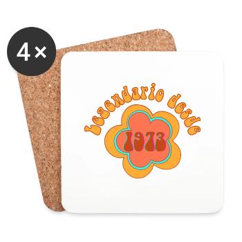 Legendario desde 1973 Born Birthday - Coasters (set of 4) - white - Front