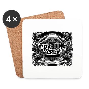Crabbing Crew 9 - Coasters (set of 4) - white - Front