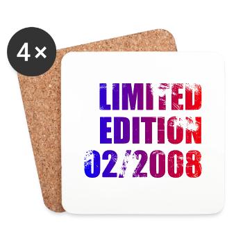 16e anniversaire édition limitée 02/2008 - Dessous de verre (lot de 4) - blanc - Devant
