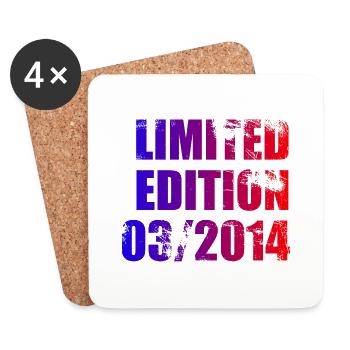 10th Anniversary Limited Edition 03/2014 - Coasters (set of 4) - white - Front