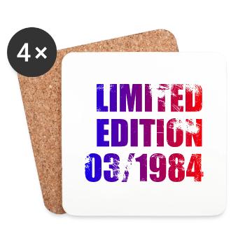 40e anniversaire édition limitée 03/1984 - Dessous de verre (lot de 4) - blanc - Devant
