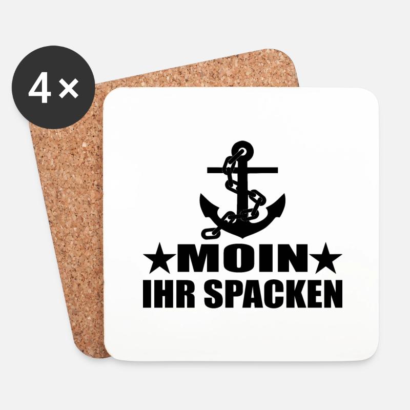 Moin - Untersetzer (4er-Set) - Weiß