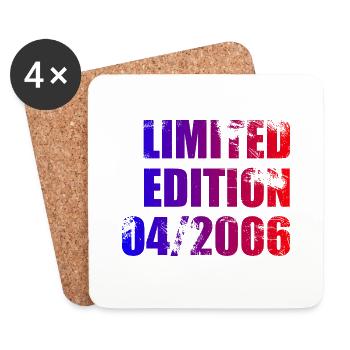 18e anniversaire édition limitée 04/2006 - Dessous de verre (lot de 4) - blanc - Devant