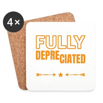 Fully Depreciated But Still In Use 31 - Untersetzer (4er-Set) - Weiß - Vorne