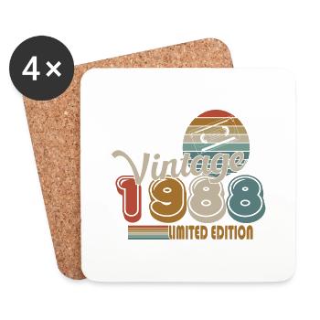 1988 - Coasters (set of 4) - white - Front