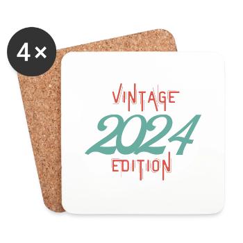 Vintage 2024 edition - Dessous de verre (lot de 4) - blanc - Devant
