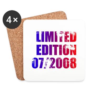 16ème anniversaire édition limitée 07/2008 - Dessous de verre (lot de 4) - blanc - Devant