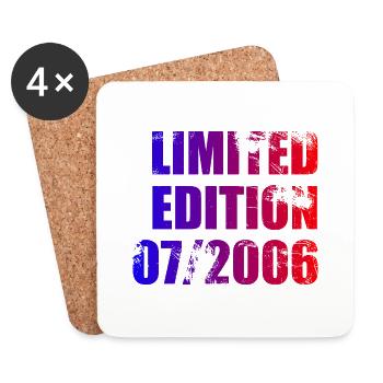 18ème Anniversaire Edition Limitée 07/2006 - Dessous de verre (lot de 4) - blanc - Devant