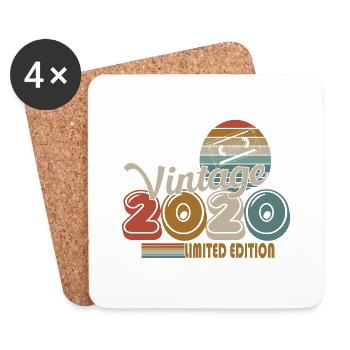 2020 - Coasters (set of 4) - white - Front