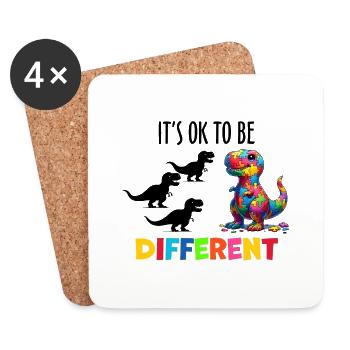 Autismus Superheld Betreuer Puzzle Kinder Geschenk - Untersetzer (4er-Set) - Weiß - Vorne