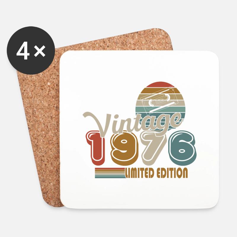 1976 - Untersetzer (4er-Set) - Weiß