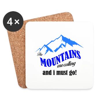 mountains are calling copy - Coasters (set of 4) - white - Front