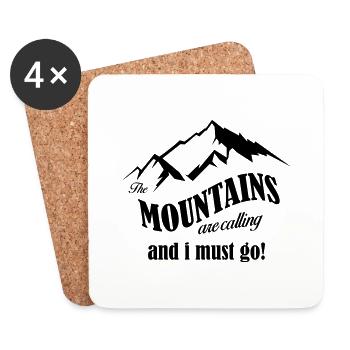mountains are calling copy - Coasters (set of 4) - white - Front