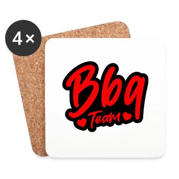 BBQ Grill Team - Coasters (set of 4) - white - Front