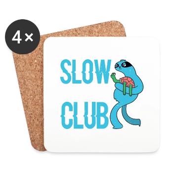 Slow Runners Club 11 - Untersetzer (4er-Set) - Weiß - Vorne