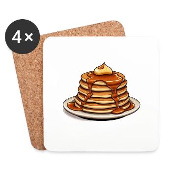 TROP DE CRÊPES - Dessous de verre (lot de 4) - blanc - Devant