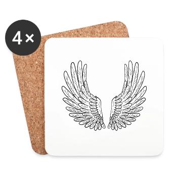 Wing - Coasters (set of 4) - white - Front