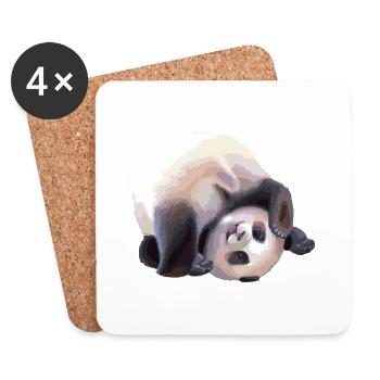 Panda - Coasters (set of 4) - white - Front